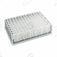 MTC BIO Deep-Well Well Plate: Non-Sterile, 96 Wells, 1.6 mL, 8.2 mm Dia, RNase/DNase Free, Square (MPN D3096-33). Key specifications — Brand: MTC BIO; Body Color: Colorless; RNase/DNase Free: Yes; Well Shape: Square; Material: Polypropylene.