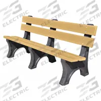 ULTRASITE Outdoor Bench: Colonial, 72 in Overall Lg, 33 1/2 in Overall Ht, Cedar, Black (MPN PB 6CEDCOLE). Key specifications — Manufacturer Part Number: PB 6CEDCOLE; Brand: ULTRASITE; Frame Color: Black; Product Type: Outdoor Bench; Seat Color: Cedar; Series: Colonial.