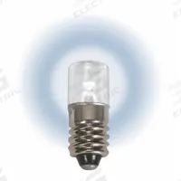 APPROVED VENDOR Compact LED Bulb: LED, Miniature Screw (E10), (T) Tubular, T3-1/4, 12.8V DC, White (MPN LM1012MS-W). Key specifications — Light Color: White; Bulb Shape: T3-1/4; Trade Number: 52, 258, 428, 144, 614, 400; Brand: APPROVED VENDOR; Voltage: 12.8V DC.