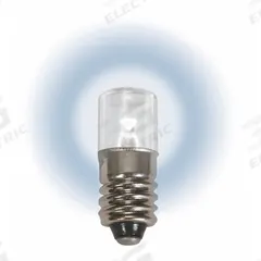 APPROVED VENDOR Compact LED Bulb: LED, Miniature Screw (E10), (T) Tubular, T3-1/4, 12.8V DC, White (MPN LM1012MS-W). Key specifications — Light Color: White; Bulb Shape: T3-1/4; Trade Number: 52, 258, 428, 144, 614, 400; Brand: APPROVED VENDOR; Voltage: 12.8V DC.
