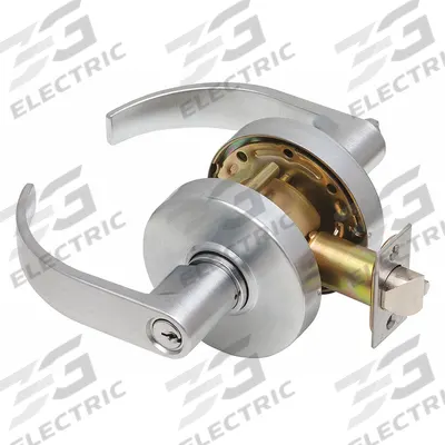 DEXTER Door Lockset: Office Lever Locksets, Chrome, ADA Compliant