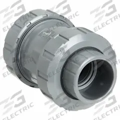 GEORG FISCHER Check Valve: Inline Valve Body, PVC, 1 1/2 in Pipe Size, Socket x Socket, Std, EPDM (MPN 161562106). Key specifications — Ball Material: PVC; Brand: GEORG FISCHER.