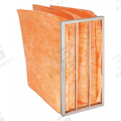GRAINGER Pocket Air Filter: 24 in x 12 in x 22 in, MERV 11, Orange, Fiberglass - MERV 11 Pocket Air Filters