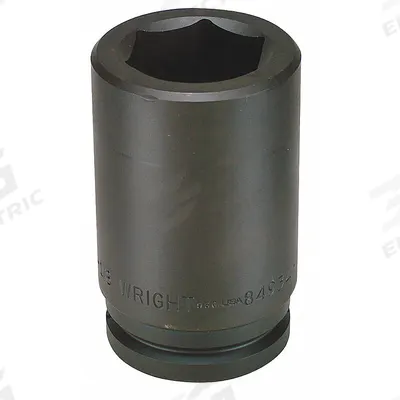 WRIGHT Impact Socket: 1 1/2 in Drive Size, SAE, 4 3/8 in Socket Size, 6-Point - 1-1/2" Drive Impact Sockets