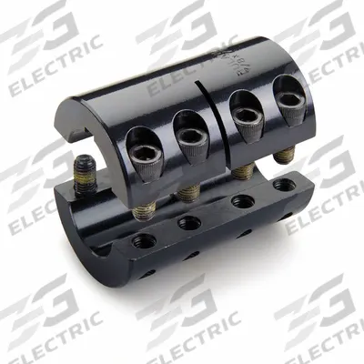 RULAND MANUFACTURING Rigid Coupling: 1 1/4 in Bore Dia 1, 30 mm Bore Dia 2, Round Keyed - Two-Piece Rigid Shaft Couplings