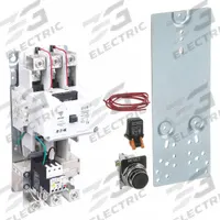 EATON Magnetic Motor Starter: Non-Reversing, 3 Poles, NEMA Size 5, 300 A, 120V AC Coil (MPN AN19SN0A5E300-CRK). Key specifications — Brand: EATON; Auxiliary Contact Form: 1NO; Coil Voltage: 120V AC; Phase: Three; Operator: None; Operator Controls: None; Auxiliary Contacts Included: 1NO; Signaling Features: Pilot Light.
