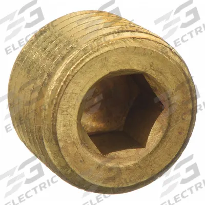 APPROVED VENDOR Plug: Solid Plug, 1/2 in, NPT Threaded, 1,200 psi, 5/8 in Lg - Threaded High-Pressure Pipe Fittings