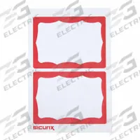 ID Badge: No Legend, Paper, Red, 2 1/2 in Card Ht, 3 1/2 in Card Wd, 600 PK (MPN BAU 67642). Key specifications — attr1126094: Red.