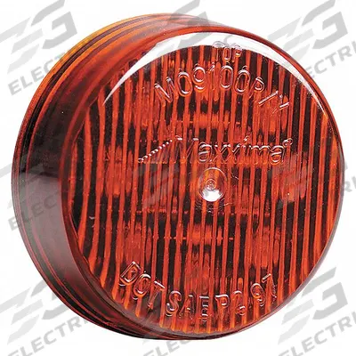 MAXXIMA Clearance Marker Light: Clearance Light, LED, Round, Surface Mount, Red - Clearance Lights
