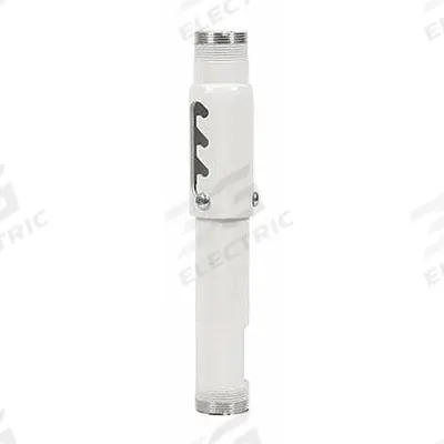 PEERLESS Extension Column: Ceiling, Max. 500 lb, Powder Coated, White - Fixed Television Mounts