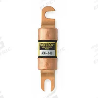 BUSSMANN Forklift Limiter Fuse: ACK Series, Bolt-On, Gen Purpose, 140 A, 72 V DC, Non-Indicating (MPN ACK-140). Key specifications — Brand: BUSSMANN; Series: ACK.