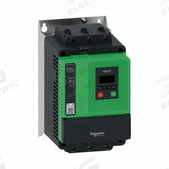 SCHNEIDER Soft Start: 208-600V AC, 62 A Output Current, With Bypass, IP20, 60/50 Hz, Three Phase (MPN ATS430D62S6). Key specifications — Control Voltage: 24V DC; Manufacturer Part Number: ATS430D62S6.