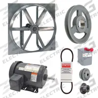 Exhaust/Supply Fan: Belt Drive, 36 in Blade, 1 1/2 hp, Totally Enclosed, 208-230/460V AC, 3 ph (MPN 7CK49). Key specifications — Brand: DAYTON; Motor Enclosure: Totally Enclosed Fan Cooled; Nameplate Voltage: 208-230/460V AC; Enclosure Design: Totally Enclosed Motor.