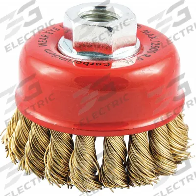 APPROVED VENDOR Cup Brush: Twisted Brass, 2 3/4 in Dia, 0.02 in Fill Dia - Nonsparking Heavy-Cleaning Brushes for Soft Materials