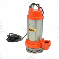 AMT PUMPS Submersible Sump Pump: 1 hp, 5/32 in Max. Dia. Solids, Continuous Duty, 115V AC, Cast Iron (MPN 5981-95). Key specifications — Shaft Seal Material: Carbon/Ceramic; Impeller Material: Cast Iron; Includes: Hose Adapter; Rated Voltage: 115V AC; Volute Material: Cast Iron; Brand: AMT PUMPS.