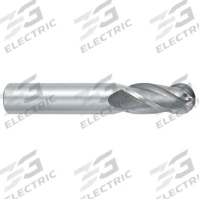 OSG Ball End Mill: Carbide, 4 Flute, 9/64" Mill Dia, 1/2" LOC, 2" OAL (MPN 404-1406-BN) - General Purpose Carbide Ball End Mills