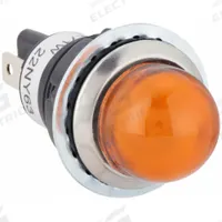 DAYTON Raised Panel Light: 18 mm Panel Mounting Hole Dia, LED, Raised Head (MPN 22NY63). Key specifications — Brand: DAYTON; Electrical Connection: 0.187 in Tab.