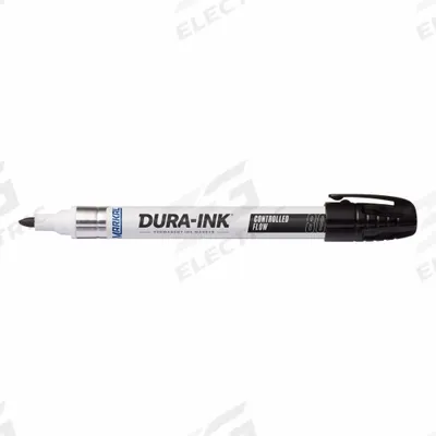 MARKAL Ink Industrial Marker: 1/8 in Tip Wd, Bullet, Black, Valve Actuation Style - General Purpose Ink Markers