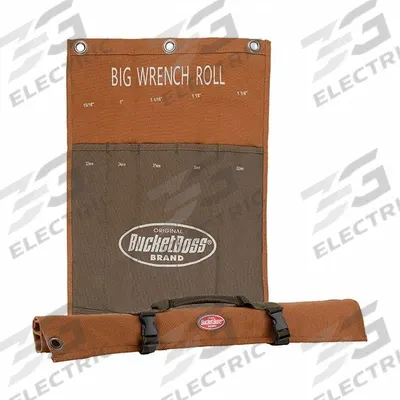 BUCKET BOSS Wrench Roll: Brown, 14 in Overall Lg - Wrench Rolls & Racks