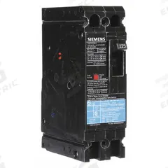 SIEMENS Molded Case Circuit Breaker: 125 A Amps, 18kA at 480V AC, Fixed, Load Side Lug, ABC, ED4 (MPN ED42B125). Key specifications — Phase Connection: ABC; Instantaneous Trip: Fixed; Terminal Connection: Load Side Lug; Series: ED4; Max. AIR Rating: 18kA at 480V AC.