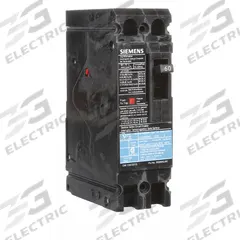 SIEMENS Molded Case Circuit Breaker: 60 A Amps, 10kA at 240V AC, Fixed, Load Side Lug, Any, ED2 (MPN ED22B060). Key specifications — Phase Connection: Any; Instantaneous Trip: Fixed; Terminal Connection: Load Side Lug; Series: ED2; Max. AIR Rating: 10kA at 240V AC.