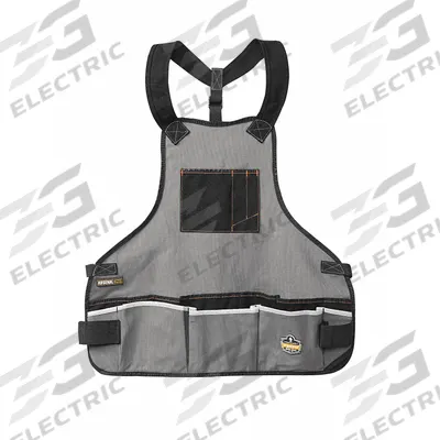 ERGODYNE Tool Apron: Cotton, 28 in to 52 in Waist Size, Pockets 16 - Tool Aprons