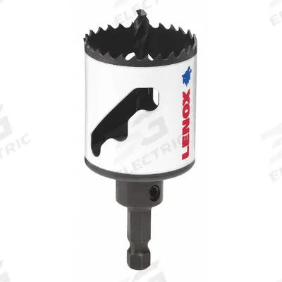 LENOX Hole Saw: 1 3/4 in Saw Dia., 4/5 Teeth per Inch, 1 7/8 in Max. Cutting Dp - Multi-Material-Cutting Hole Saws with Attached Arbor