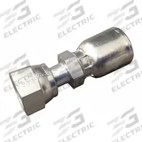 AEROQUIP Hydraulic Crimp Fitting: Steel x Steel, Straight, -4 For Hose Dash Size, ORS x Crimp (MPN FJ3468-0404S). Key specifications — Fitting Gender: Female x Genderless; Fitting Connection Type: ORS x Crimp; For Hose Dash Size: -4; Thread Size: 9/16"-18; Brand: AEROQUIP.