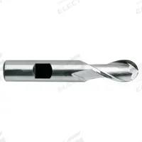 YG-1 Ball End Mill: Cobalt, TiN Coated, 2 Flute, 1/4" Mill Dia, 5/8" LOC, 2-7/16" OAL (MPN 41297CN)
