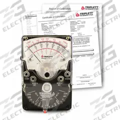 TRIPLETT Analog Multimeter: 600 V Max AC Volt Measurement, 600 V Max DC Volt Measurement (MPN 3022-NIST). Key specifications — Brand: TRIPLETT.