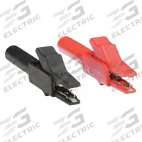 APPROVED VENDOR Test Clip: CAT II 300V, Test Clip, 2 1/4 in Lg, Steel, Black/Red, 300 V Max Volt (MPN 4WRA4). Key specifications — Color: Black/Red; Brand: APPROVED VENDOR.
