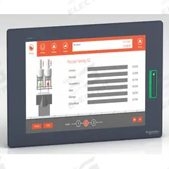 SCHNEIDER ELECTRIC Touch Panel: TFT Color LCD, 15 in Display Screen Size, 24V DC, Resistive (MPN HMIDT732). Key specifications — Supply Voltage Rating: 24V DC.