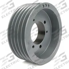 APPROVED VENDOR V-Belt Pulley: 5V975, 5 Groove, 9.75 in OD, Bushed Bore, E, For 5V/5VX Belt Section (MPN 5V9755). Key specifications — Pulley Industry Number: 5V975; Pitch Diameter: 9.75 in (5V); For Belt Section (broad, with similar types): 5V or 5VX.