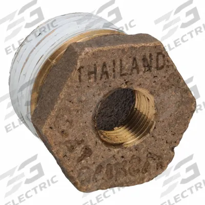 APPROVED VENDOR Metal Pipe Straight: Straight, 1/2 in x 1/8 in, Class 125, None Brass, PTFE - Threaded Low-Pressure Pipe Fittings for Potable Water with Thread Sealant