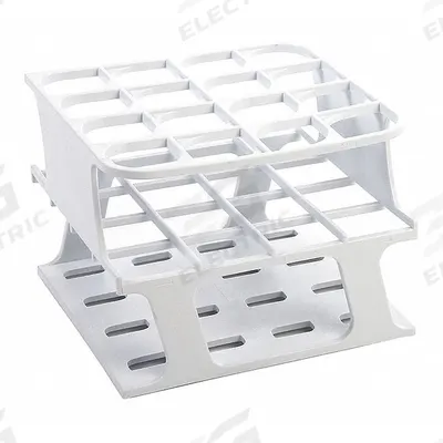 HEATHROW SCIENTIFIC Tube Rack: 3 5/8 in Overall Wd, 4 7/8 in Overall Ht, 4 3/4 in Overall Lg - Lab Storage Racks