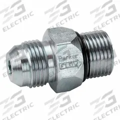 PARKER Hydraulic Check Valve: 2,500 psi, 80 gpm, 1 5/8 in, JIC 37° Flare (MPN DT-1250-MFMO-5). Key specifications — Body Material: Steel; Outlet Connection Type: SAE O-Ring Boss; Brand: PARKER; Inlet Connection Type: JIC 37° Flare.