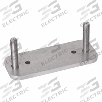 JW WINCO Mounting Plate: Stainless Steel, Tumbled Matte, 4 mm Plate Thick - Spacer & Mounting Plates for Concealed Hinges