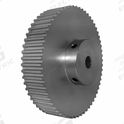 Dayton Timing Pulley: Modified Curvilinear, Fixed, For GT Timing Belt Section - GT Section Fixed-Bore Timing Pulleys with Hub