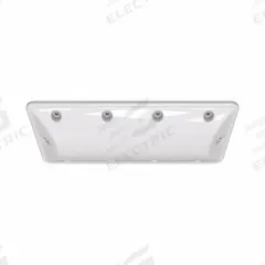 Surface Mount Fixture: 3,800 lm, 5000K, 40 W, 120/277V AC, Polycarbonate, 2 ft Lg, 11 5/8 in Wd (MPN 040GDL50CMYVHPC00SA0001). Key specifications — Voltage: 120/277V AC; NEMA Enclosure Rating: 4; Housing Material: Polycarbonate; Color Temperature: 5000K; Brand: IRONCLAD; Emergency Battery Backup: No.