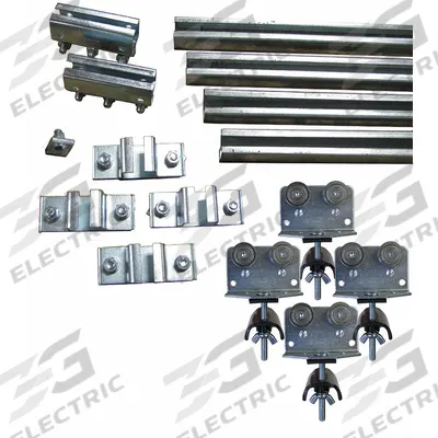GLEASON Festoon System Kit: C-Rail, 40 ft – 40 ft, 48 ft Min Cable/Hose Required - Track Festoon Kits