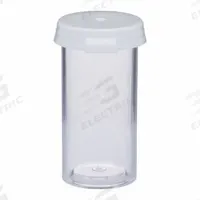 APPROVED VENDOR Vial with Cap: Sample, Polystyrene, 7 mL, 22.2 mm Body Dia, Non-Sterile, Colorless (MPN VIAL-2.5C-10). Key specifications — Sub-brand: plastic vials; Self-Standing: Self-Standing; Brand: APPROVED VENDOR; Vial Type: Sample; Body Color: Colorless; Includes Closure: Yes; Bottom Shape: Round; Thread Location: External.