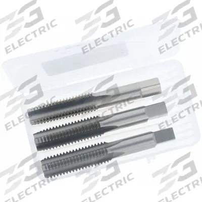 CLE-LINE Tap Kit: M14x2 Metric, D7 / 6H, 4 Flute, High Speed Steel (MPN C63244) - Three-Piece Hand Tap Sets