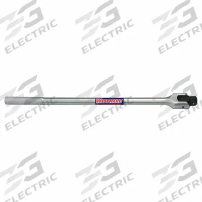 WESTWARD Breaker Bar: 1 in Drive, 26 in Lg, Knurled Grip, Alloy Steel - Flex-Head Breaker Bars