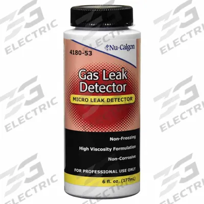 NU-CALGON Gas Leak Detector: 6 oz, Dauber Bottle, 0°F to 250°F Temp. Range - Leak Detection Fluids