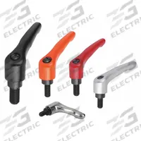 KIPP Adjustable Handle: Zinc w/ Steel Thread, M10 Thread, 60 mm Thread Lg, 95 mm Lg, Orange (MPN K0122.4102X60). Key specifications — Brand: KIPP.