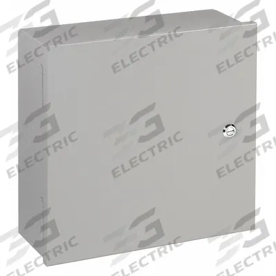 WIEGMANN Enclosure: Steel, 24 in x 20 in x 8 in, NEMA 1, Solid Cover, Hinged - Steel Indoor Enclosures with Hinged Covers