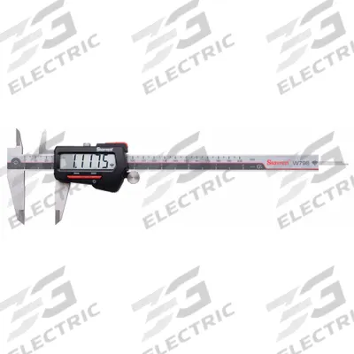 STARRETT Wireless Digital Caliper: 0.0005 in to 8 in /0.01 mm to 200 mm, IP67 - Digital Calipers with SPC Output for Harsh Environments