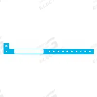 ID Wristband: No Legend, 10 in Overall Lg, 1 1/4 in Overall Wd, Plastic, Blue, 500 PK (MPN CLS-PAO-05). Key specifications — attr1126094: Blue.