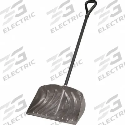 APPROVED VENDOR Snow Shovel: Steel, 12 in Blade Lg, 24 in Blade Wd - Snow Shovels