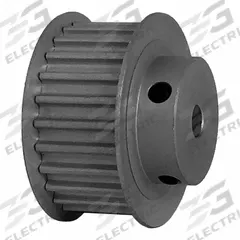 DAYTON Timing Pulley: Curvilinear, Fixed, For 15 mm Belt Wd, 25 Teeth, 5 mm Pitch, Aluminum (MPN 25-5M15-6FA3). Key specifications — Brand: DAYTON; Finish: Clear Anodized; For Belt Series: Powerhouse®.